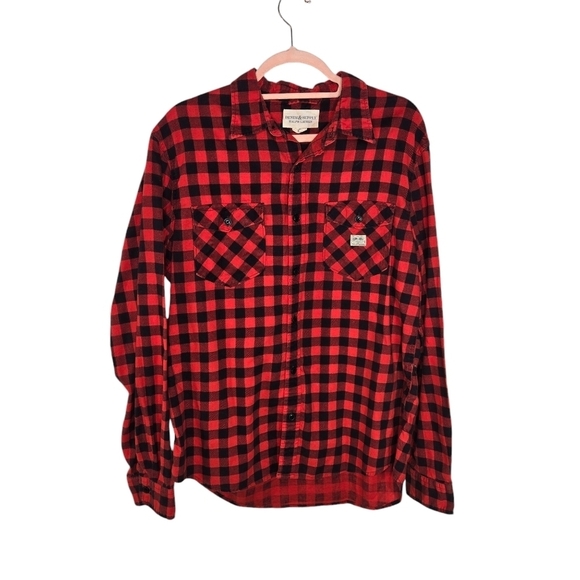 Denim & Supply Ralph Lauren red checked buffalo plaid shirt - Picture 1 of 8